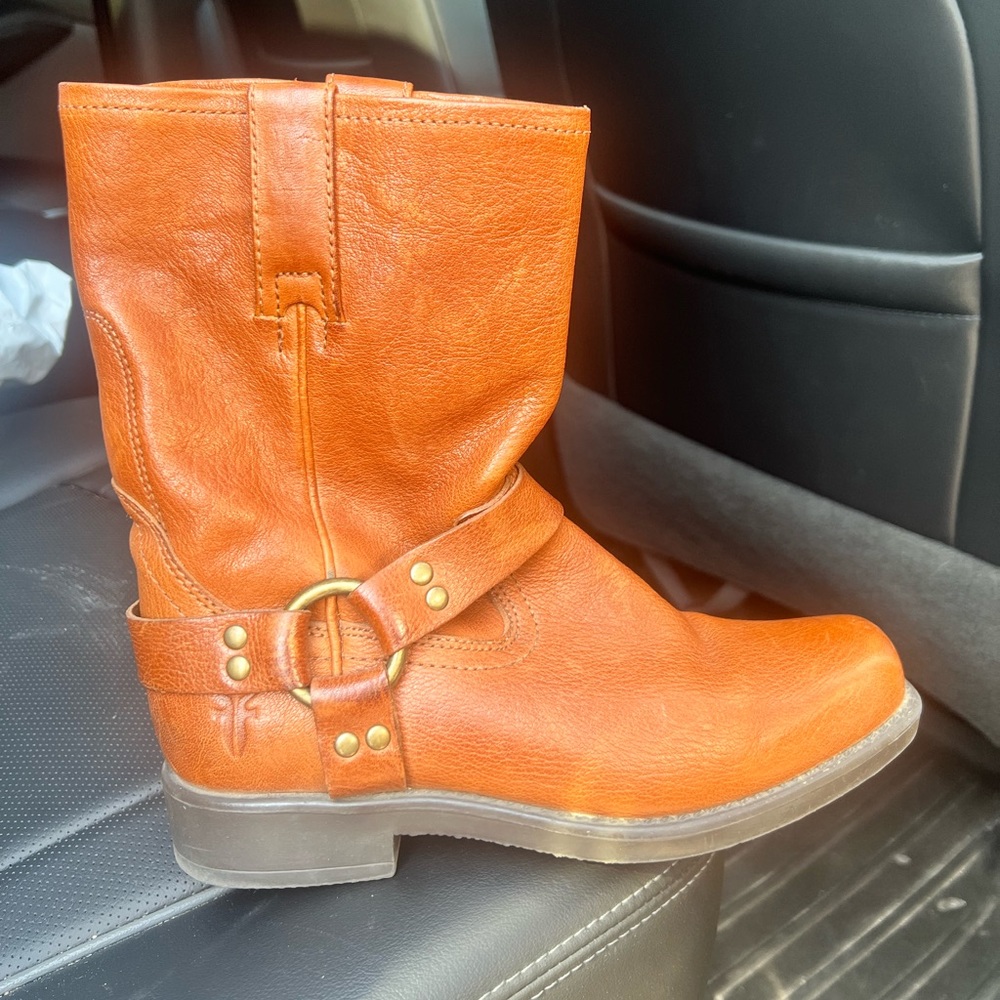 Frye Women's Brown Leather Ankle Boots